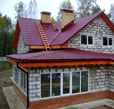 Крыша пристройки к дому (56 фото)
